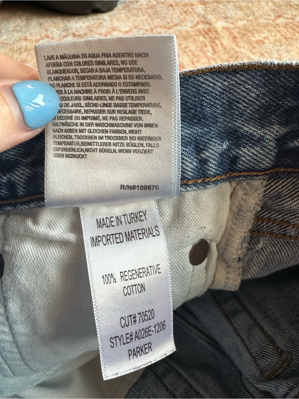 AGOLDE Parker vintage cut off shorts organic cotton Aritzia distressed size 25 - Picture 4 of 9